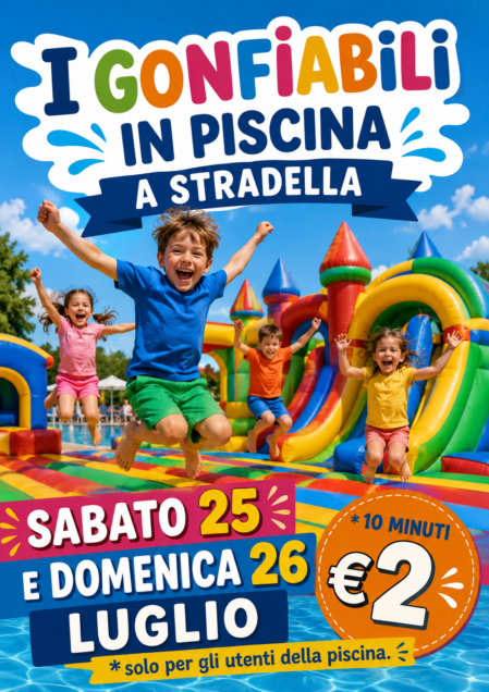gonfiabili in piscina 25 e 26 -7-2026 